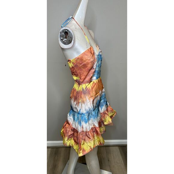 Alexis Naim Dyed Halterneck Minidress in Desert Indigo Size XS $695 - Picture 10 of 11